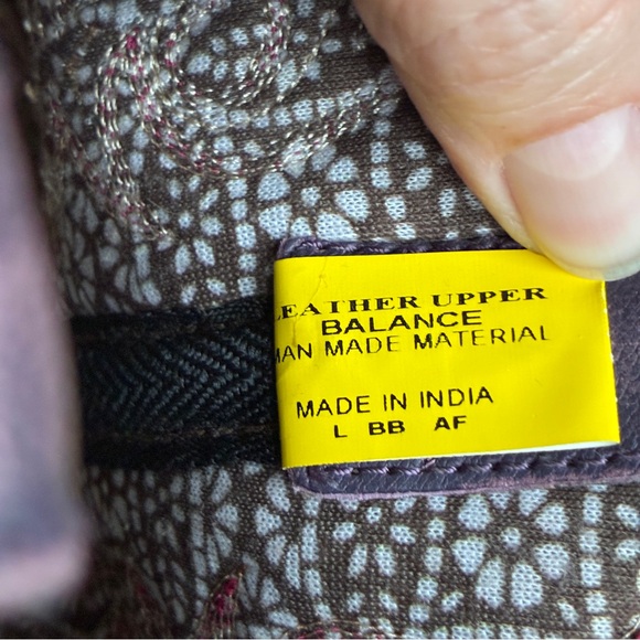 Dan Post Girls Western Cowboy Boots Brown Purple Pink Stitching Size 12D - Picture 4 of 16